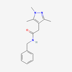 N-benzyl-2-(1,3,5-trimethyl-1H-pyrazol-4-yl)acetamide