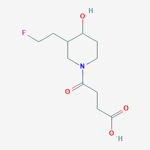 molecular formula C11H18FNO4 B1491477 4-(3-(2-氟乙基)-4-羟基哌啶-1-基)-4-氧代丁酸 CAS No. 2097998-74-6