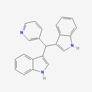 3,3'-(pyridin-3-ylmethanediyl)bis(1H-indole)