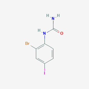 molecular formula C7H6BrIN2O B14914780 1-(2-Bromo-4-iodophenyl)urea 