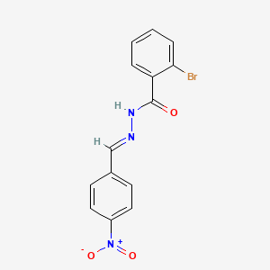 2-bromo-N'-[(E)-(4-nitrophenyl)methylidene]benzohydrazide