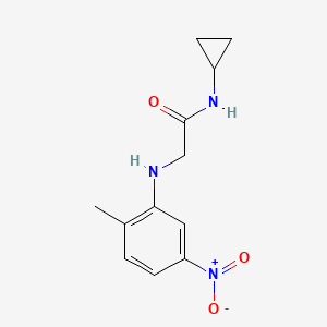 n-Cyclopropyl-2-((2-methyl-5-nitrophenyl)amino)acetamide