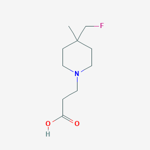 3-(4-(Fluoromethyl)-4-methylpiperidin-1-yl)propanoic acid