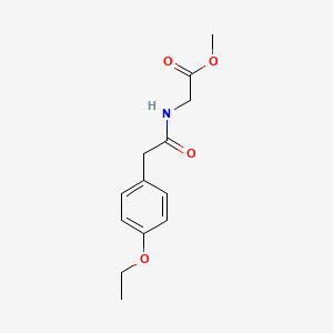 molecular formula C13H17NO4 B14914825 Methyl (2-(4-ethoxyphenyl)acetyl)glycinate 