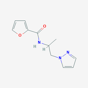 molecular formula C11H13N3O2 B14914827 n-(1-(1h-Pyrazol-1-yl)propan-2-yl)furan-2-carboxamide 