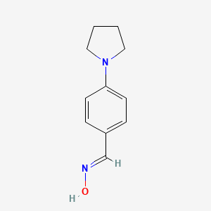 molecular formula C11H14N2O B14914828 4-(1-Pyrrolidinyl)benzaldehyde oxime 