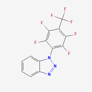 1-[2,3,5,6-tetrafluoro-4-(trifluoromethyl)phenyl]-1H-benzotriazole