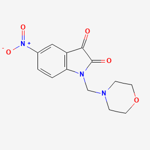 molecular formula C13H13N3O5 B14914851 1-(morpholin-4-ylmethyl)-5-nitro-1H-indole-2,3-dione 