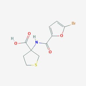 3-(5-Bromofuran-2-carboxamido)tetrahydrothiophene-3-carboxylic acid