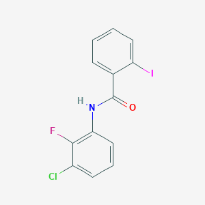 molecular formula C13H8ClFINO B14914896 N-(3-chloro-2-fluorophenyl)-2-iodobenzamide 