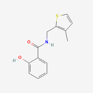 molecular formula C13H13NO2S B14914915 2-Hydroxy-N-((3-methylthiophen-2-yl)methyl)benzamide 