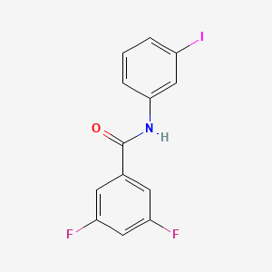 molecular formula C13H8F2INO B14914927 3,5-difluoro-N-(3-iodophenyl)benzamide 