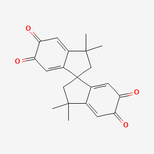 molecular formula C21H20O4 B14914952 3,3,3',3'-Tetramethyl-2,2',3,3'-tetrahydro-1,1'-spirobi[indene]-5,5',6,6'-tetraone 