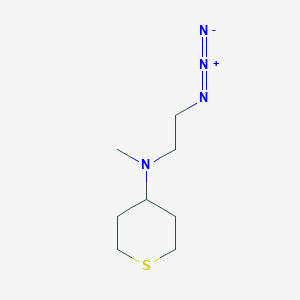 molecular formula C8H16N4S B1491496 N-(2-azidoethyl)-N-methyltetrahydro-2H-thiopyran-4-amine CAS No. 1997204-60-0
