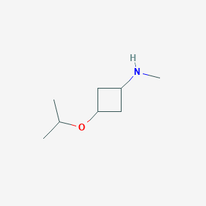 molecular formula C8H17NO B14914961 3-isopropoxy-N-methyl-cyclobutanamine 