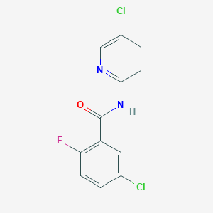 molecular formula C12H7Cl2FN2O B14914986 5-chloro-N-(5-chloropyridin-2-yl)-2-fluorobenzamide 