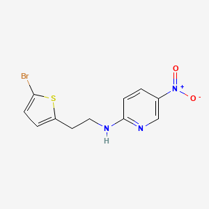 molecular formula C11H10BrN3O2S B14915000 n-(2-(5-Bromothiophen-2-yl)ethyl)-5-nitropyridin-2-amine 