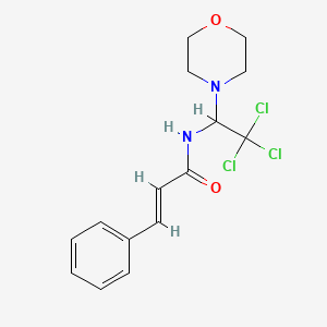 (2E)-3-phenyl-N-[2,2,2-trichloro-1-(morpholin-4-yl)ethyl]prop-2-enamide