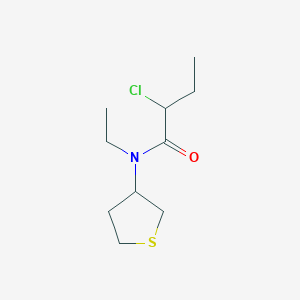 molecular formula C10H18ClNOS B1491502 2-chloro-N-ethyl-N-(tetrahydrothiophen-3-yl)butanamide CAS No. 2097956-55-1