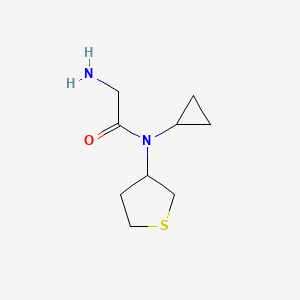 2-amino-N-cyclopropyl-N-(tetrahydrothiophen-3-yl)acetamide