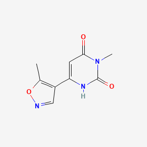 3-Methyl-6-(5-methyl-1,2-oxazol-4-yl)-1,2,3,4-tetrahydropyrimidine-2,4-dione