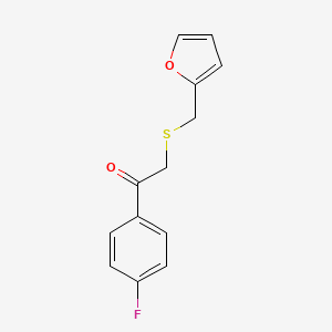 1-(4-Fluorophenyl)-2-((furan-2-ylmethyl)thio)ethan-1-one