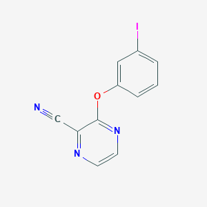 molecular formula C11H6IN3O B14915083 3-(3-Iodophenoxy)pyrazine-2-carbonitrile 