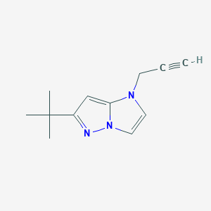 molecular formula C12H15N3 B1491509 6-(tert-butyl)-1-(prop-2-yn-1-yl)-1H-imidazo[1,2-b]pyrazole CAS No. 2098052-89-0