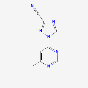 1-(6-ethylpyrimidin-4-yl)-1H-1,2,4-triazole-3-carbonitrile