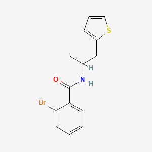 molecular formula C14H14BrNOS B14915108 2-Bromo-N-(1-(thiophen-2-yl)propan-2-yl)benzamide 