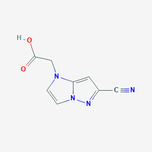 2-(6-cyano-1H-imidazo[1,2-b]pyrazol-1-yl)acetic acid