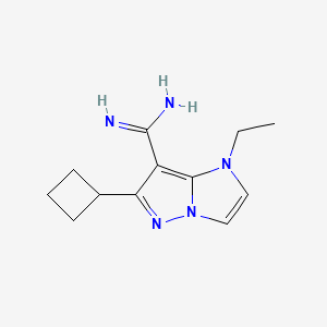 6-cyclobutyl-1-ethyl-1H-imidazo[1,2-b]pyrazole-7-carboximidamide