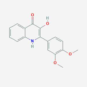 molecular formula C17H15NO4 B1491513 2-(3,4-Dimethoxyphenyl)-3-hydroxyquinolin-4(2H)-one CAS No. 1946021-38-0