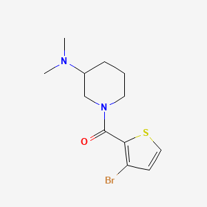 molecular formula C12H17BrN2OS B14915131 (3-Bromothiophen-2-yl)(3-(dimethylamino)piperidin-1-yl)methanone 