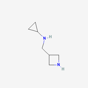 molecular formula C7H14N2 B1491514 N-(azetidin-3-ylmethyl)cyclopropanamine CAS No. 1566624-04-1