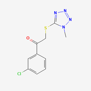 1-(3-Chlorophenyl)-2-((1-methyl-1h-tetrazol-5-yl)thio)ethan-1-one