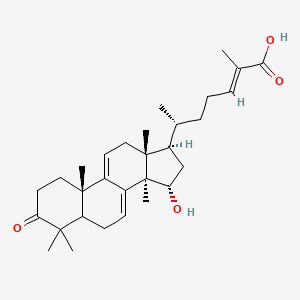 (E,6R)-6-[(10S,13R,14R,15S,17R)-15-hydroxy-4,4,10,13,14-pentamethyl-3-oxo-1,2,5,6,12,15,16,17-octahydrocyclopenta[a]phenanthren-17-yl]-2-methylhept-2-enoic acid