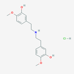 5,5'-(Azanediylbis(ethane-2,1-diyl))bis(2-methoxyphenol) hydrochloride