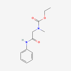 molecular formula C12H16N2O3 B14915175 Ethyl methyl(2-oxo-2-(phenylamino)ethyl)carbamate 