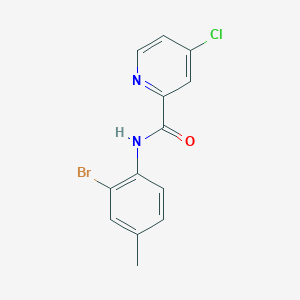 molecular formula C13H10BrClN2O B14915179 n-(2-Bromo-4-methylphenyl)-4-chloropicolinamide 