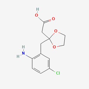 2-(2-(2-Amino-5-chlorobenzyl)-1,3-dioxolan-2-yl)acetic acid