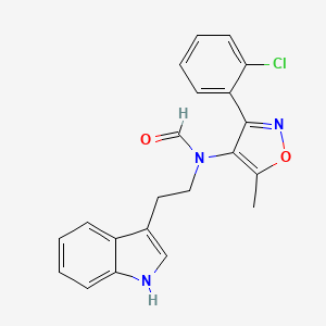 n-(2-(1h-Indol-3-yl)ethyl)-n-(3-(2-chlorophenyl)-5-methylisoxazol-4-yl)formamide