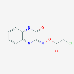 molecular formula C10H6ClN3O3 B1491523 (3-Oxo-1,2,3,4-tetrahydroquinoxalin-2-ylidene)amino 2-chloroacetate CAS No. 1221728-97-7