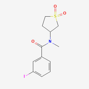 molecular formula C12H14INO3S B14915239 n-(1,1-Dioxidotetrahydrothiophen-3-yl)-3-iodo-N-methylbenzamide 