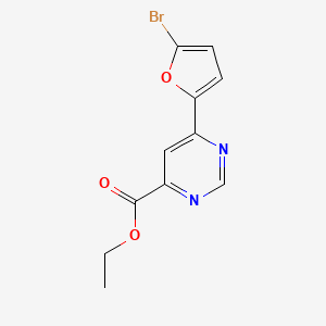 Ethyl 6-(5-bromofuran-2-yl)pyrimidine-4-carboxylate