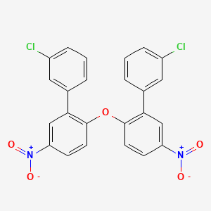 molecular formula C24H14Cl2N2O5 B14915254 6,6''-Oxybis(3'-chloro-3-nitro-1,1'-biphenyl) 