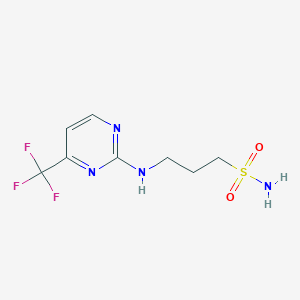 3-((4-(Trifluoromethyl)pyrimidin-2-yl)amino)propane-1-sulfonamide