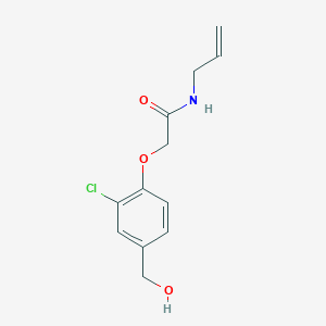 molecular formula C12H14ClNO3 B14915276 n-Allyl-2-(2-chloro-4-(hydroxymethyl)phenoxy)acetamide 