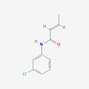 molecular formula C10H10ClNO B14915280 (2E)-N-(3-chlorophenyl)but-2-enamide CAS No. 10163-41-4