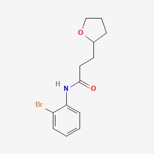 n-(2-Bromophenyl)-3-(tetrahydrofuran-2-yl)propanamide